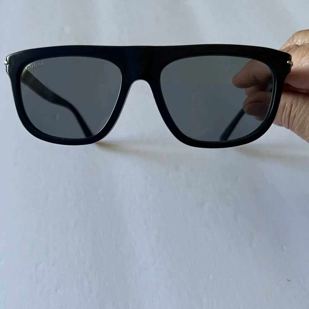 GUCCI GG1726S MENS SUNGLASSES DARK SHINY BLUE NWOT